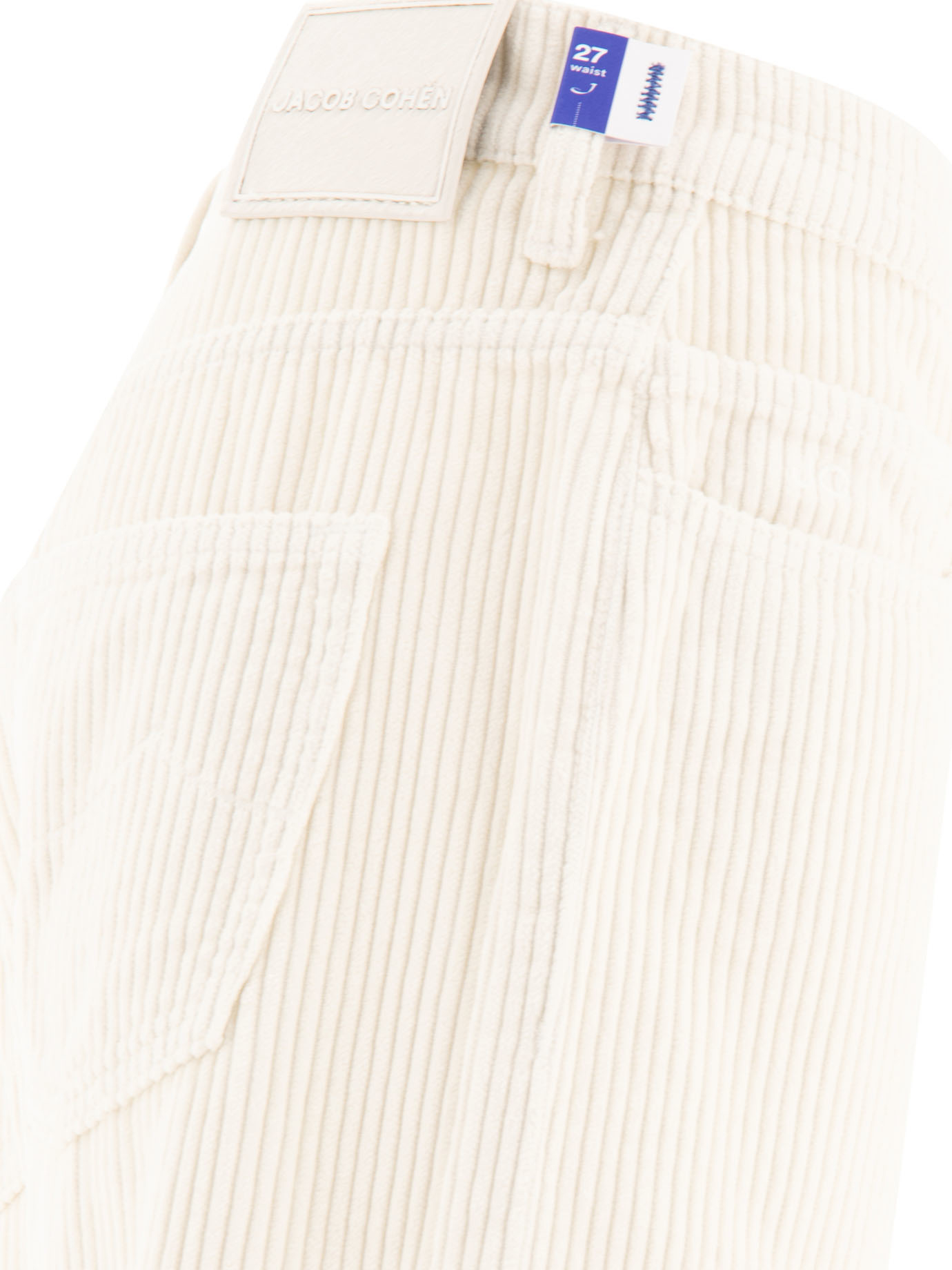 JACOB COHEN White Gigi Over corduroy trousers